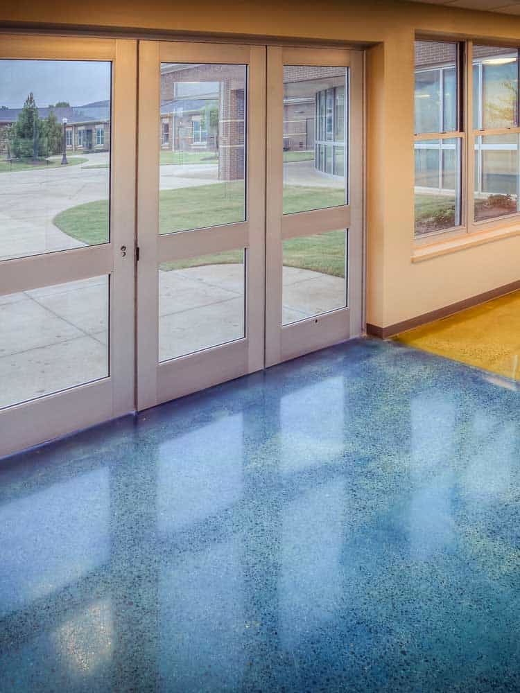 Stained Concrete Colors Blue