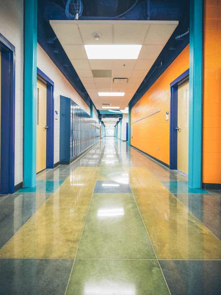 GemTone-Stain-in-School-concrete-floor