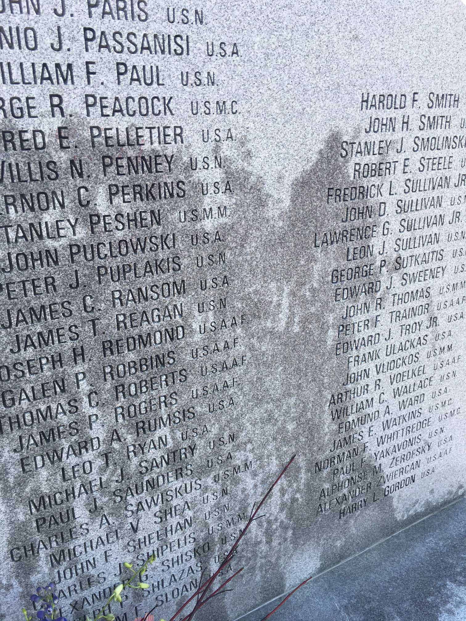 Boston WWII memorial defaced