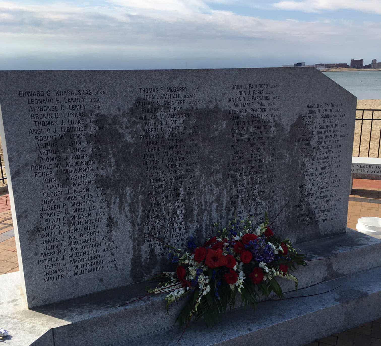 Boston WWII memorial defaced