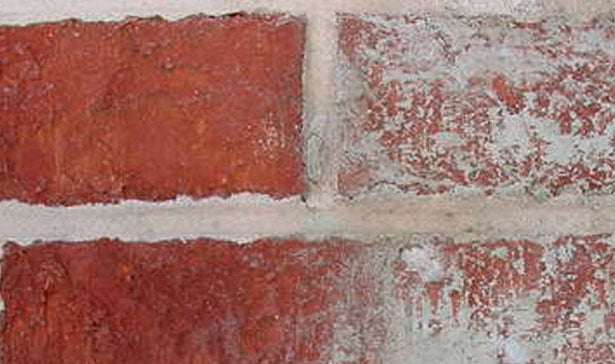before and after brick cleaning