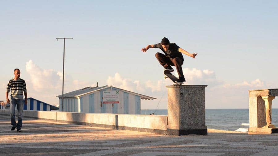 Sgrenci's work to build a skate ramp in Tunisia turned into a documentary called PUSH Tunisia.