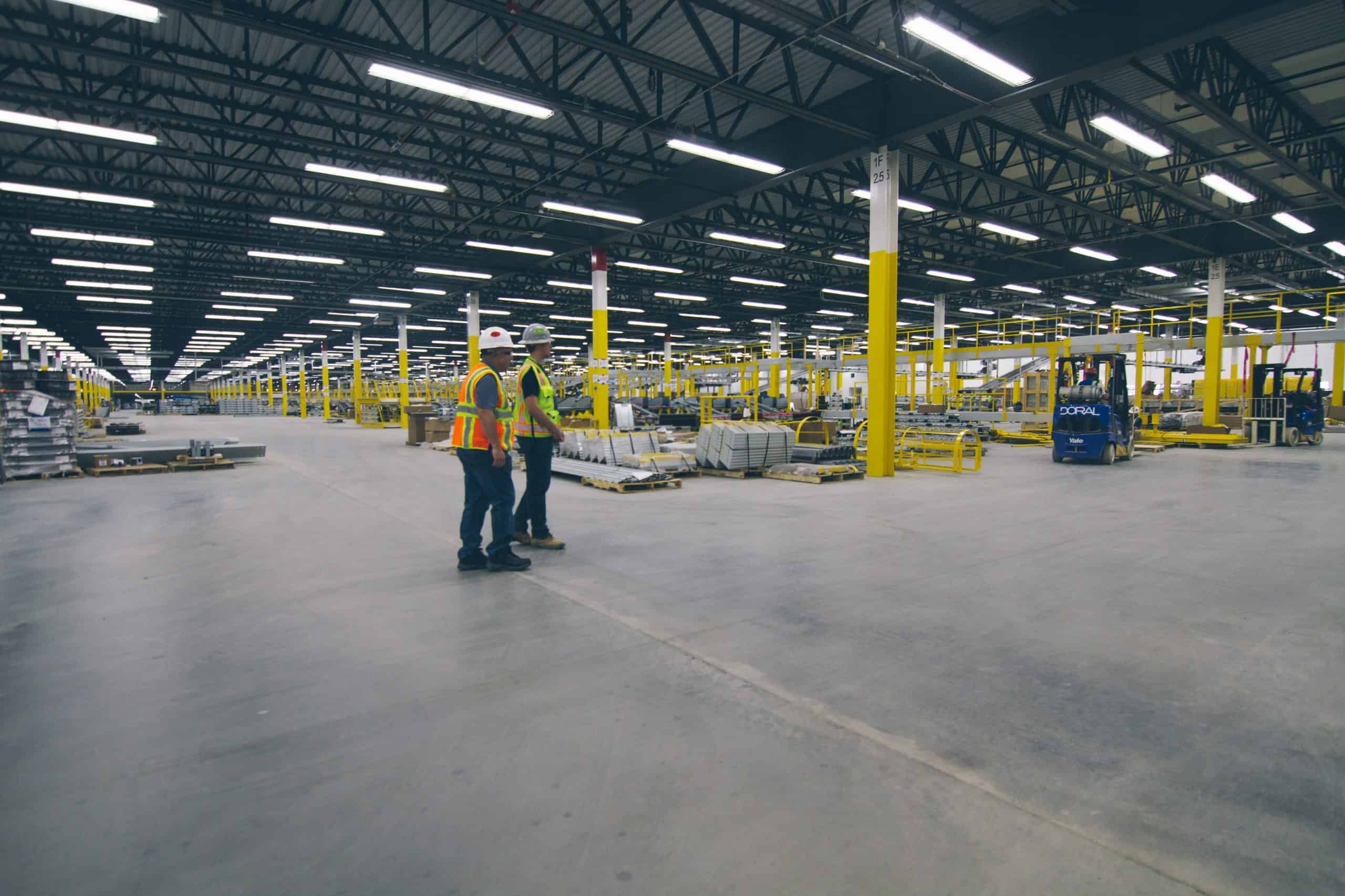 At another Amazon distribution center in North Randall, Ohio, Xtreme Elements densified and dustproofed with Consolideck LS/CS.