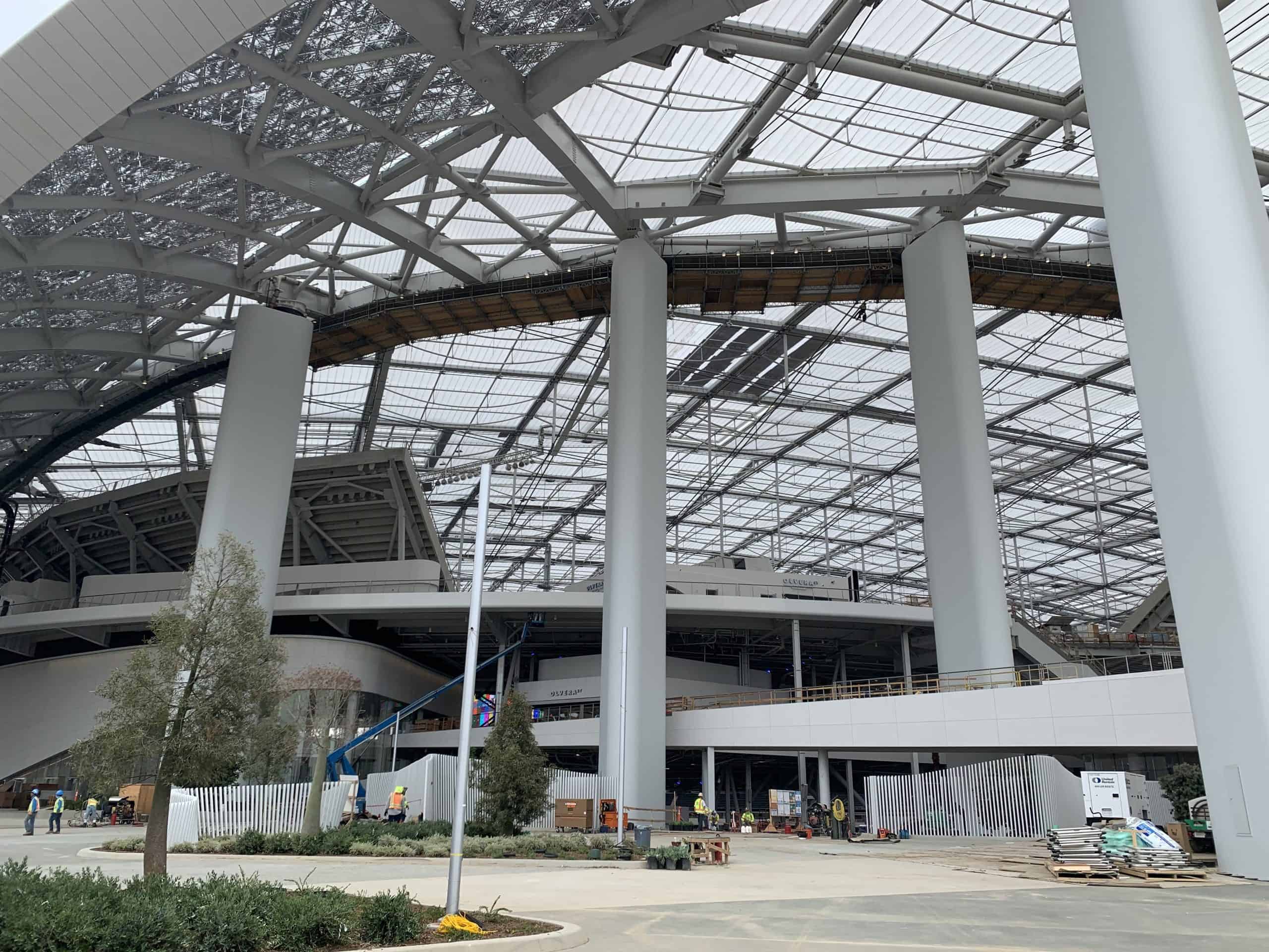 SoFi Stadium in southern California is home to two NFL teams - the LA Rams and the LA Chargers.