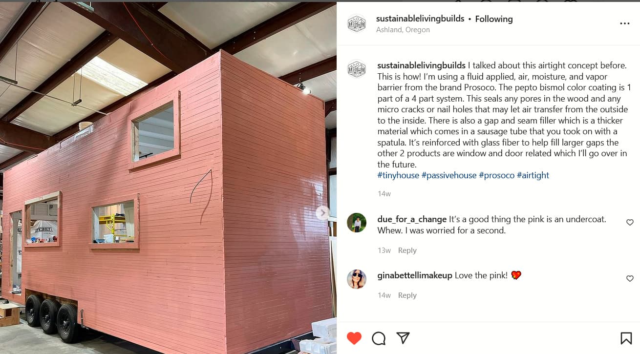 Nick has been chronicling his tiny home builds on Instagram.