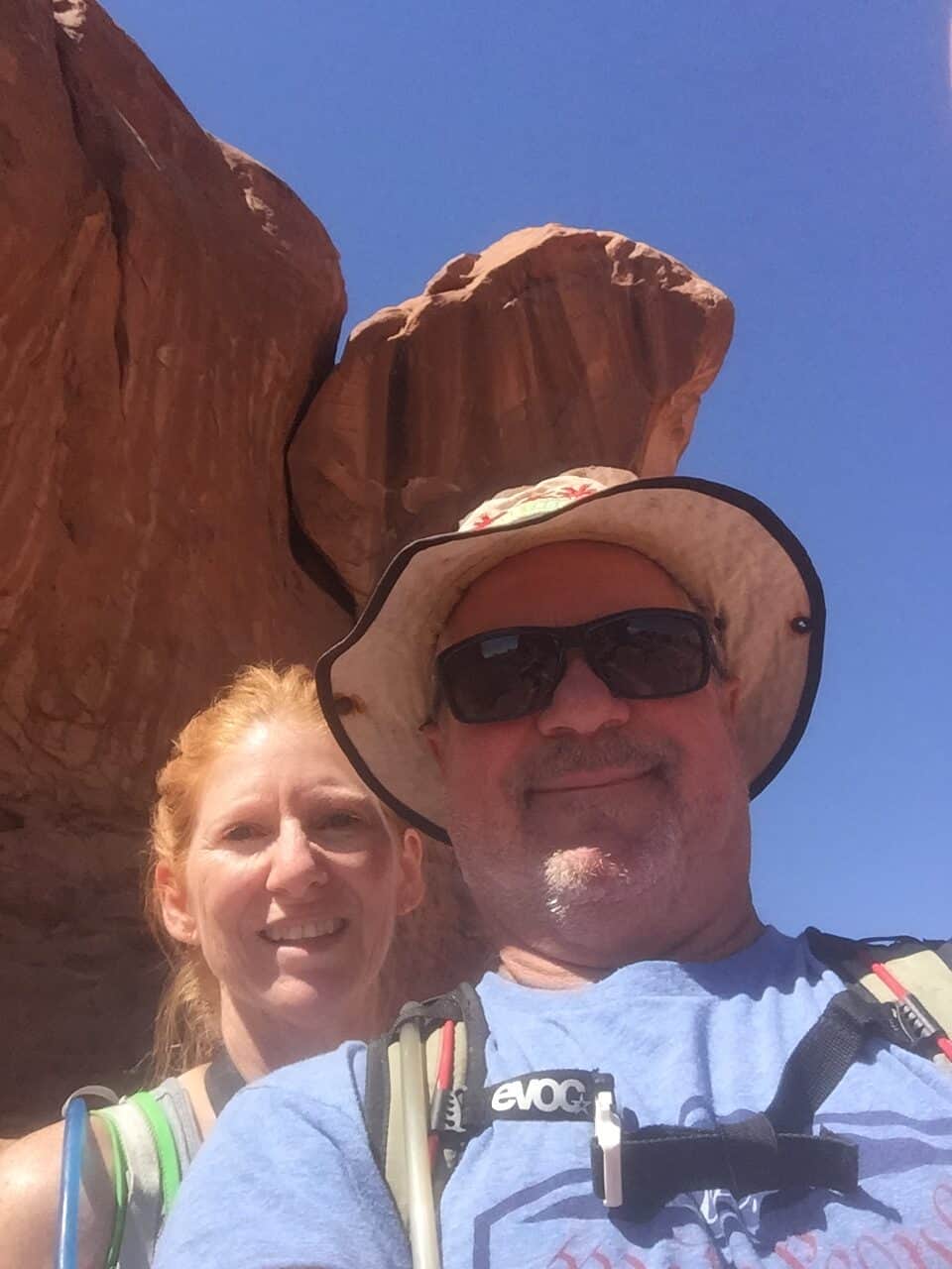 Deb and Frank Halsey in Moab, Utah.