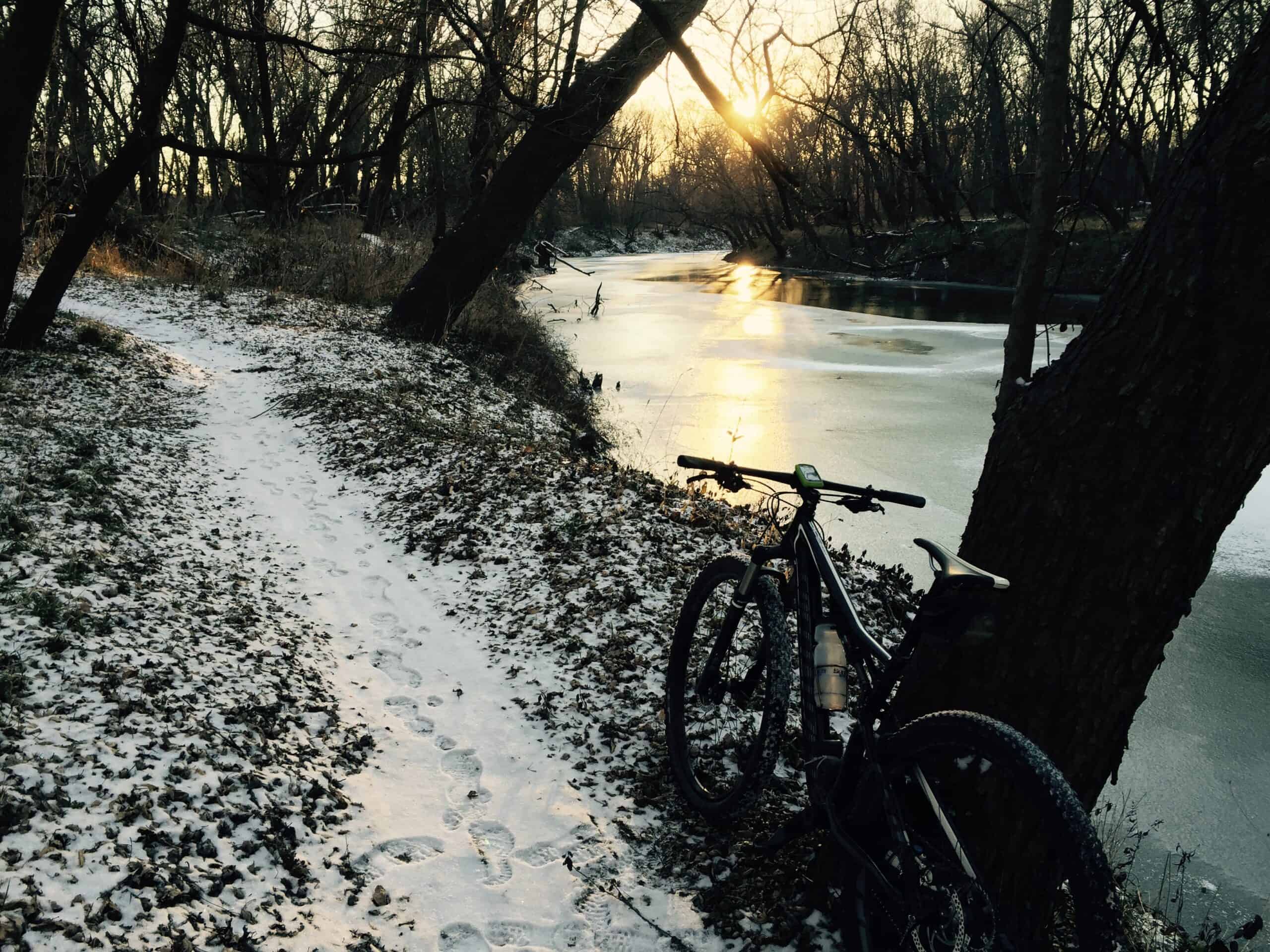 Just a fraction of the 8.5 miles of bike trails Frank finally got the approval to build. 