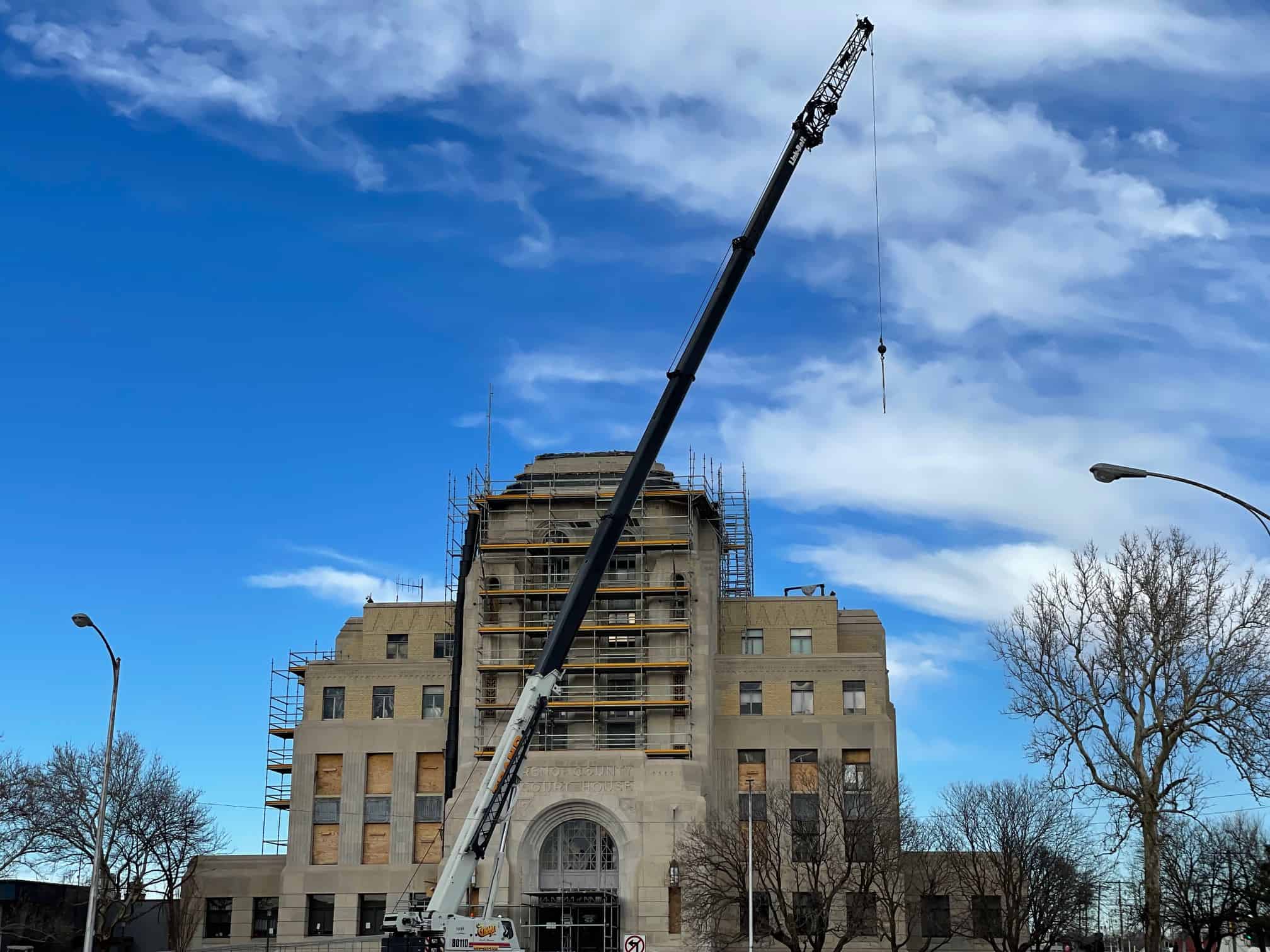 Pictured is a current Pishny project -- the Reno County Courthouse in Hutchinson, Kan.