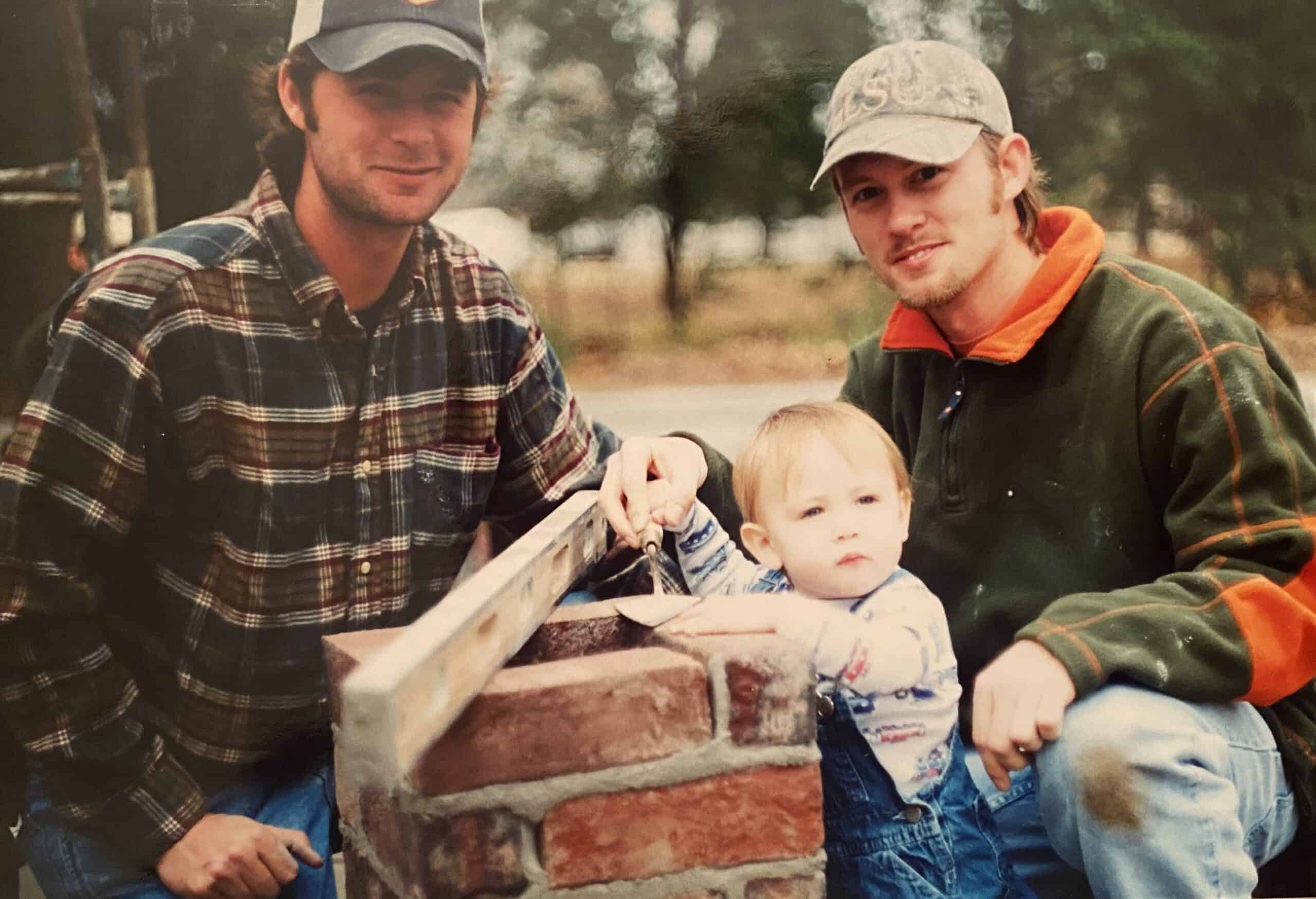 This photo, taken about 20 years ago, shows Donnie (left), Philip (right) and Philip's son, Dillon. 