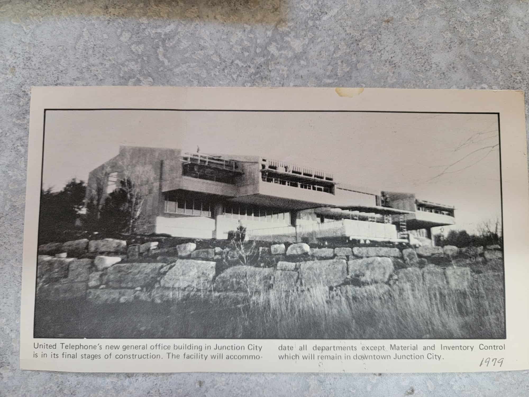 One of Don Vancil's favorite projects was the United Telephone Building in Junction City, Kansas.