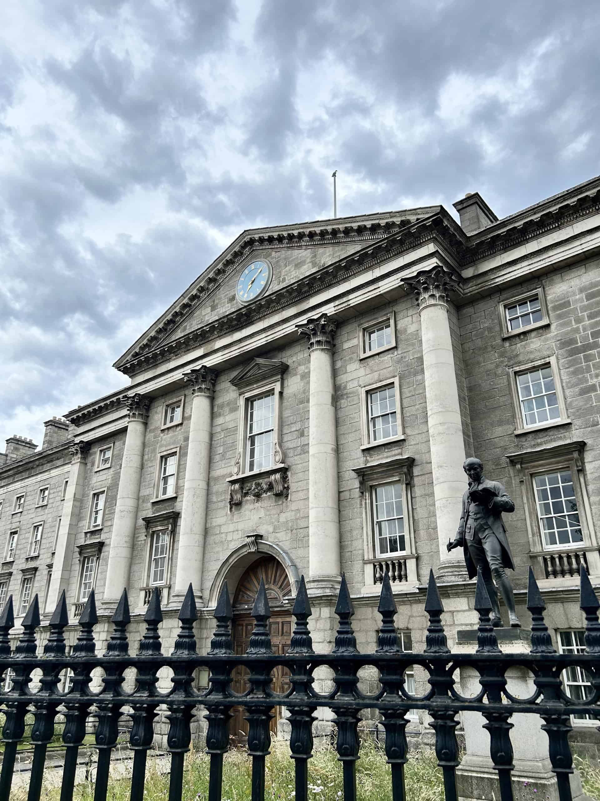 Main entrance to Trinity College in Dublin