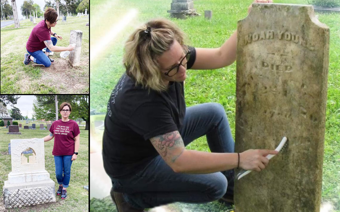 Amanda Brown has been fascinated with headstones from an early age