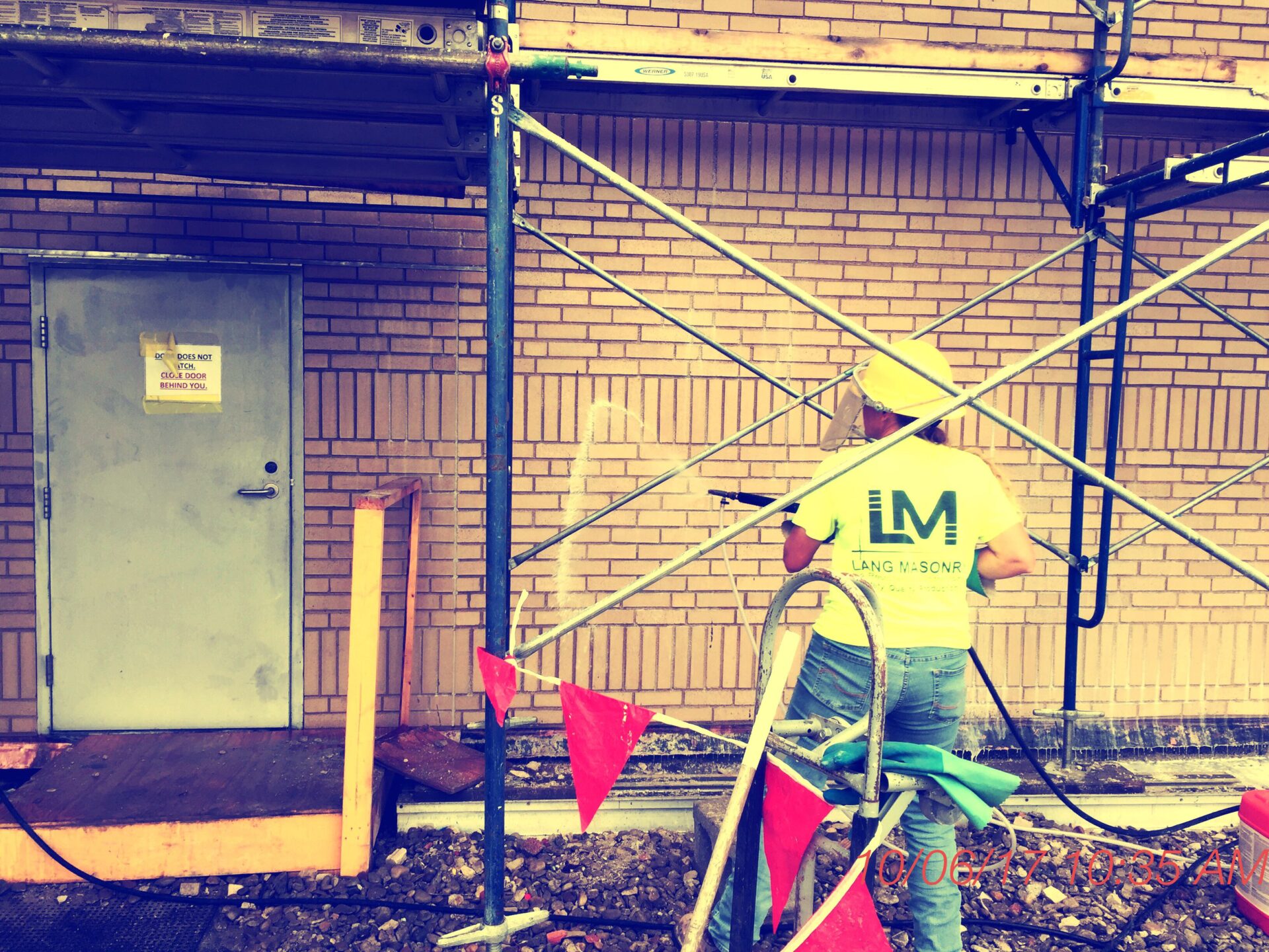Cleaning an icon Cincinnati Union Terminal Prosoco