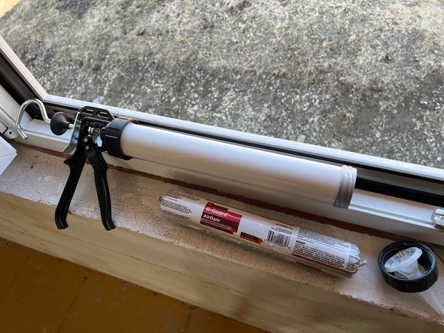 Levy uses FastFlash around the openings and AirDam to seal the window frames.