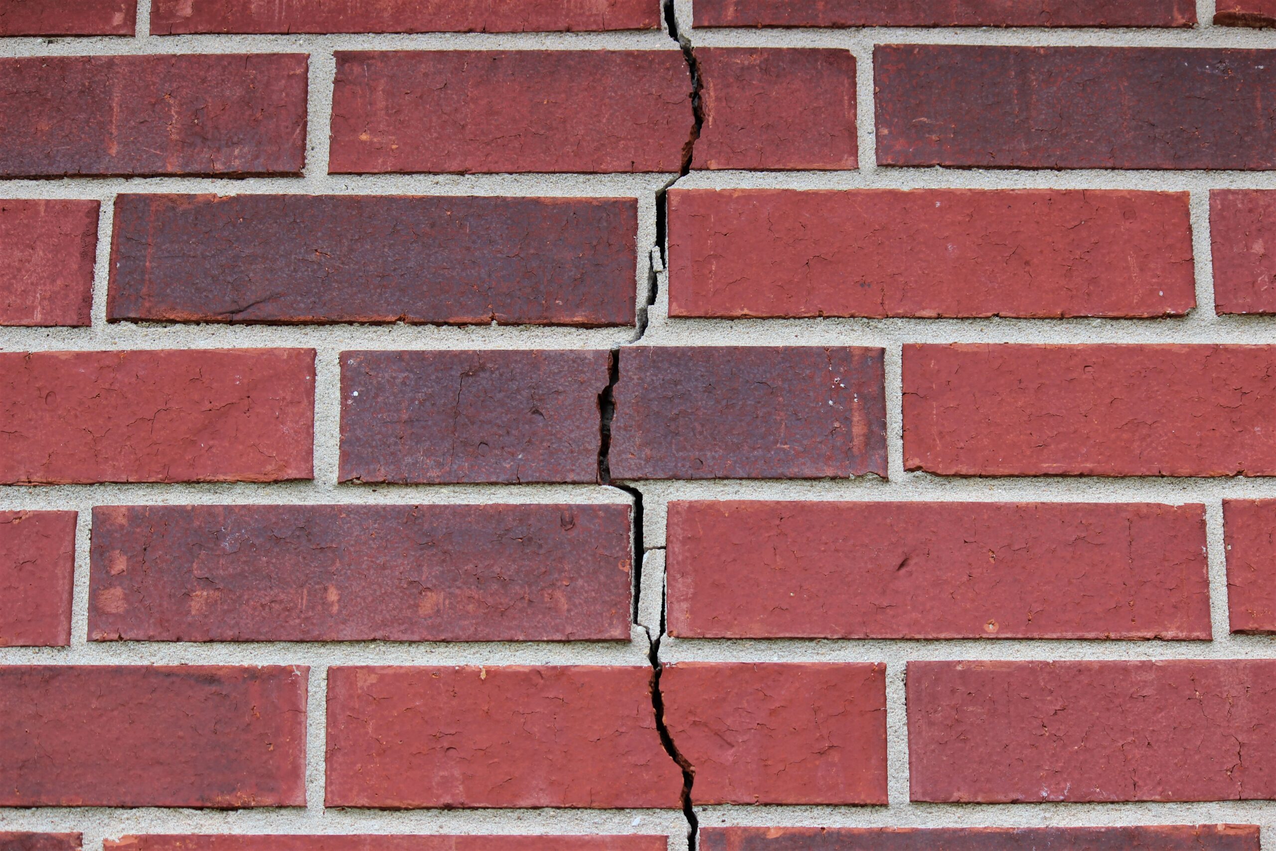 A crack in a masonry wall can be fixed with the crack-stitching method