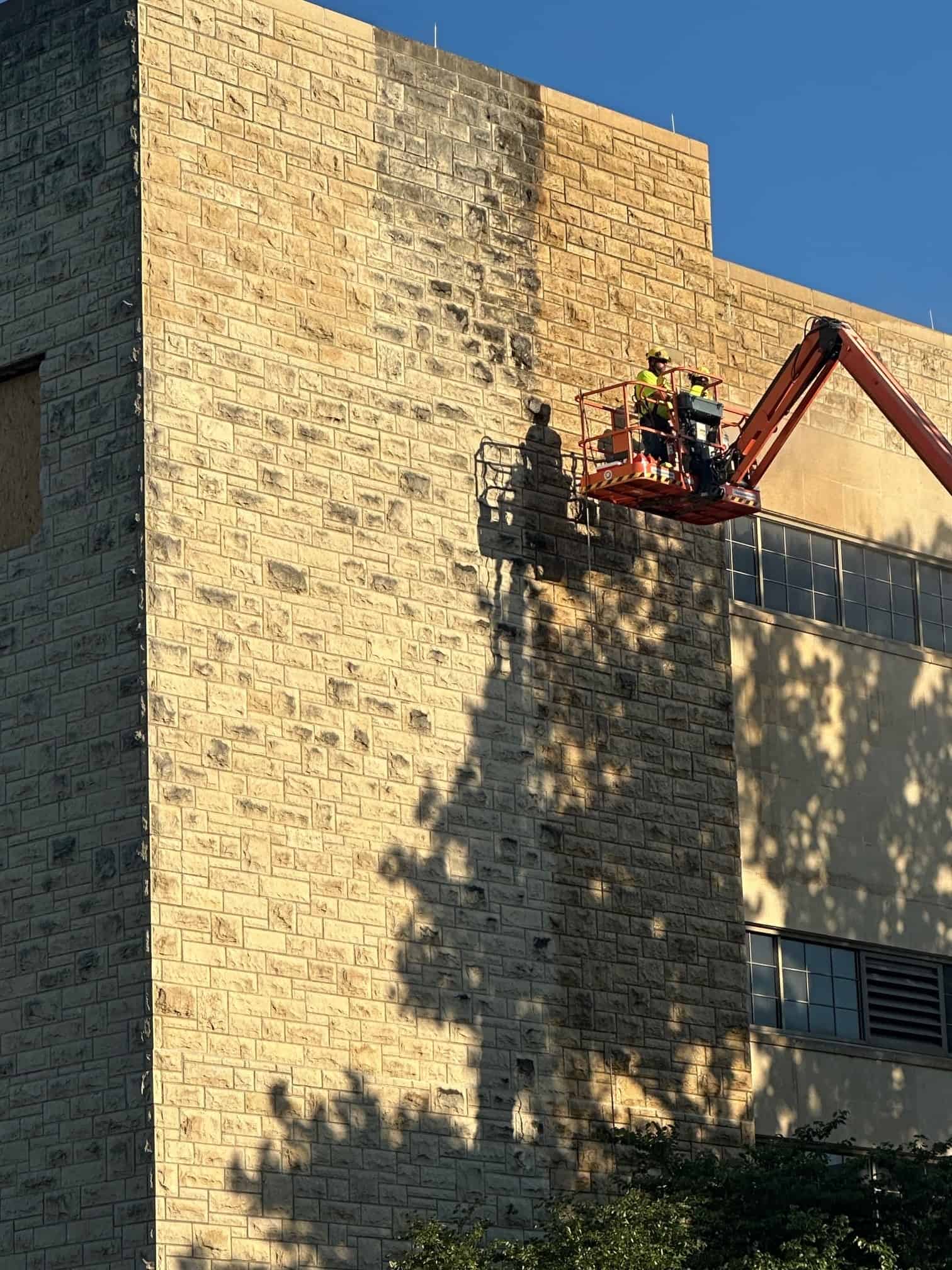 The famed Allen Fieldhouse in Lawrence, Kan., was cleaned in the summer of 2024. Photo courtesy Mike Dickey