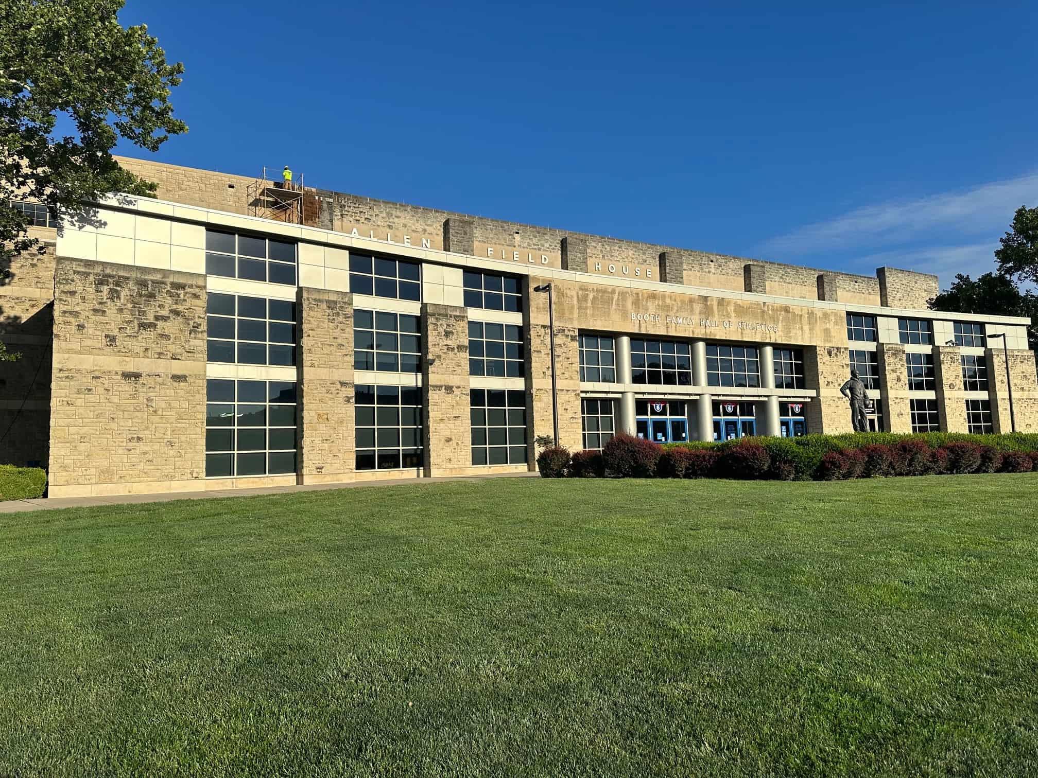 Allen Fieldhouse was cleaned in the summer of 2024 with ReKlaim | photo courtesy Mike Dickey