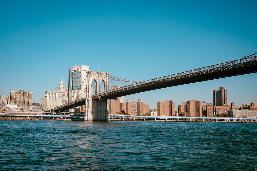 The Brooklyn Bridge was cleaned in a large-scale restoration from 2020 through 2023. Photo by John Young