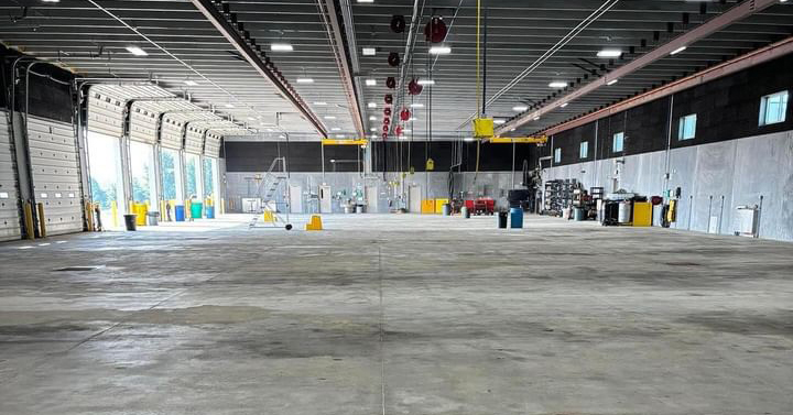 Iowa DOT garage floor