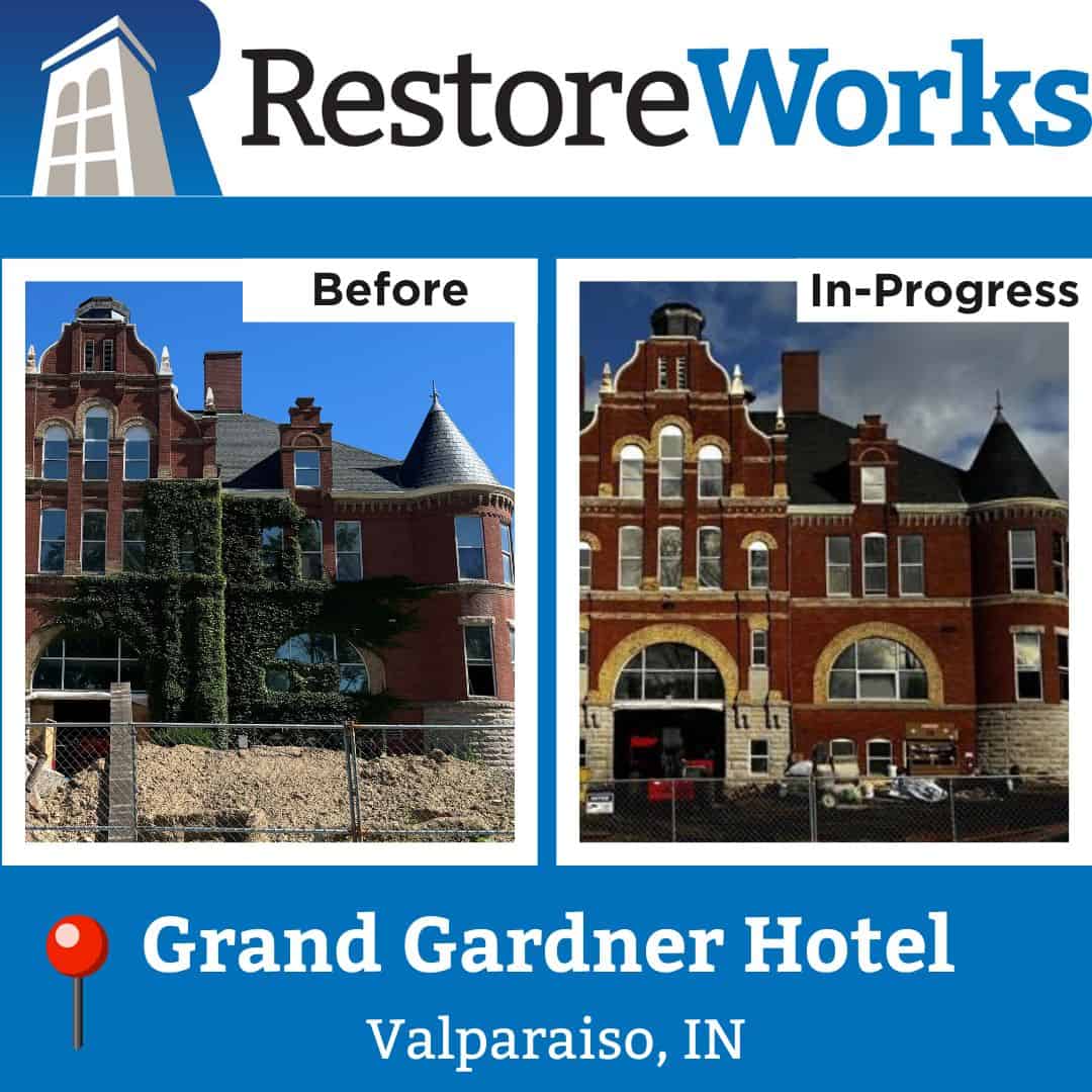 Grand Gardner Hotel in Valparaiso, Indiana | photo courtesy RestoreWorks