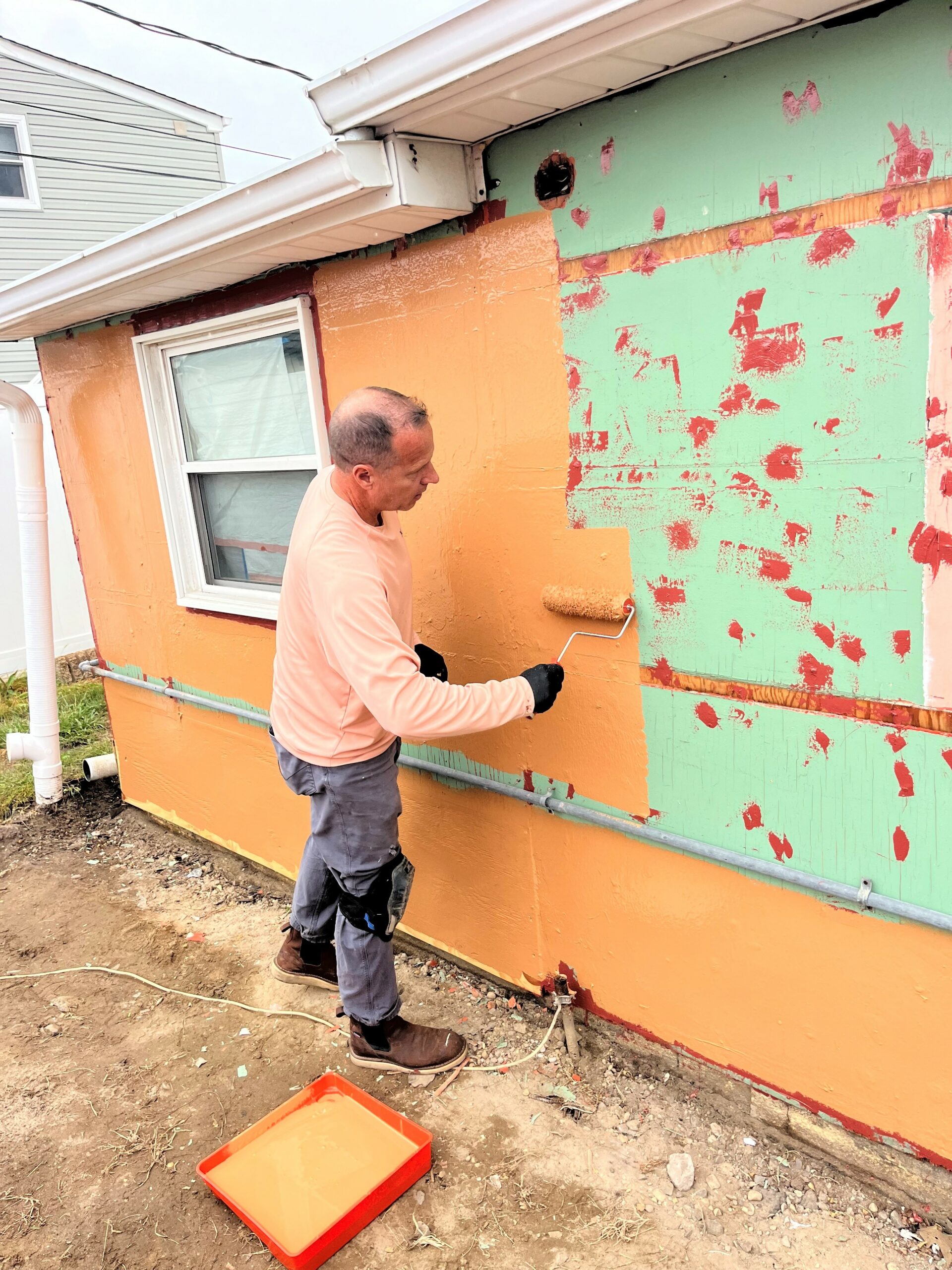 Robert Donahue chose R-Guard products (FastFlash and Cat 5) to protect his bungalow over a more costly method -- raising or lifting the whole home onto pilings. Photo courtesy Guy Mazza