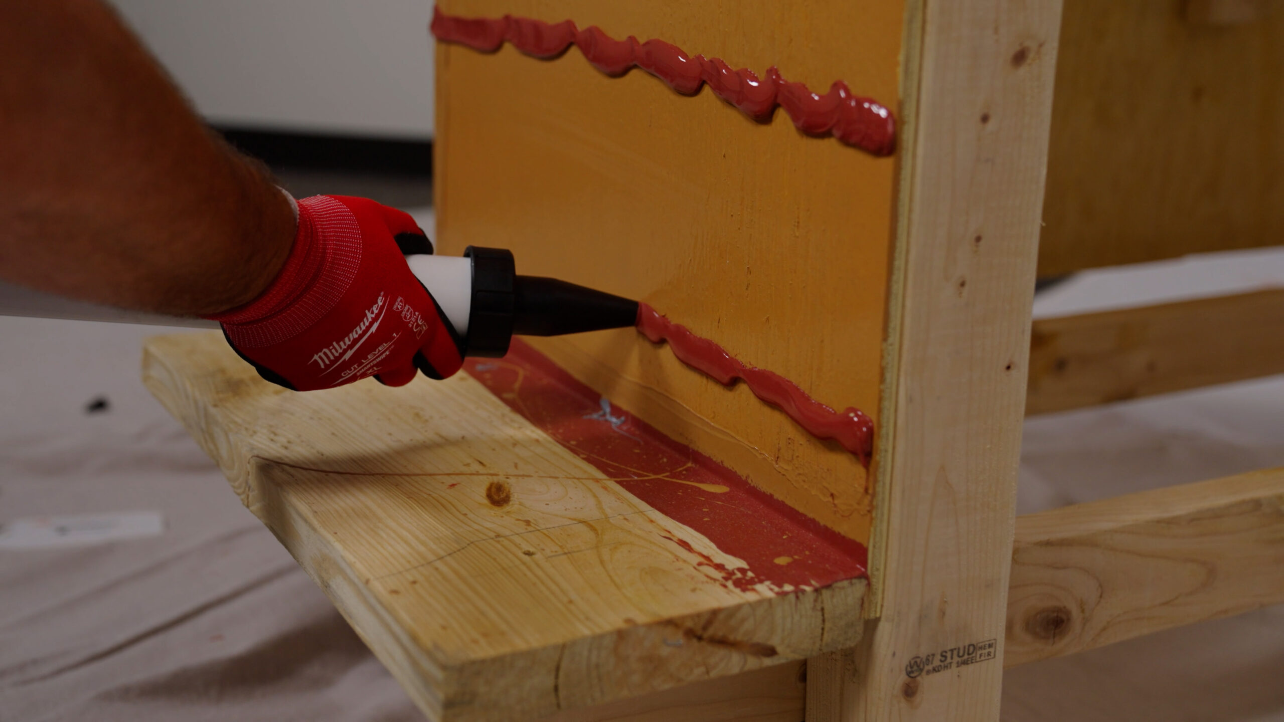 Apply a bead of FF Apply a bead of FF
