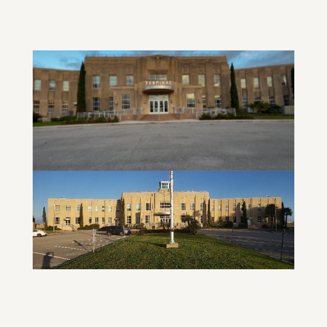 Beige Brown Neutral Before After Instagram Post_20250404_121419_0000 Before and after photos of the cleaning of the New Orleans Lakefront Airport Terminal
