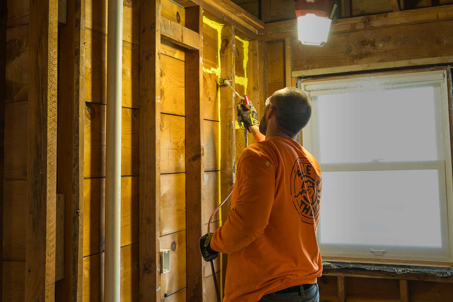 Targeted Interior Air Seal applied from the interior of a building
