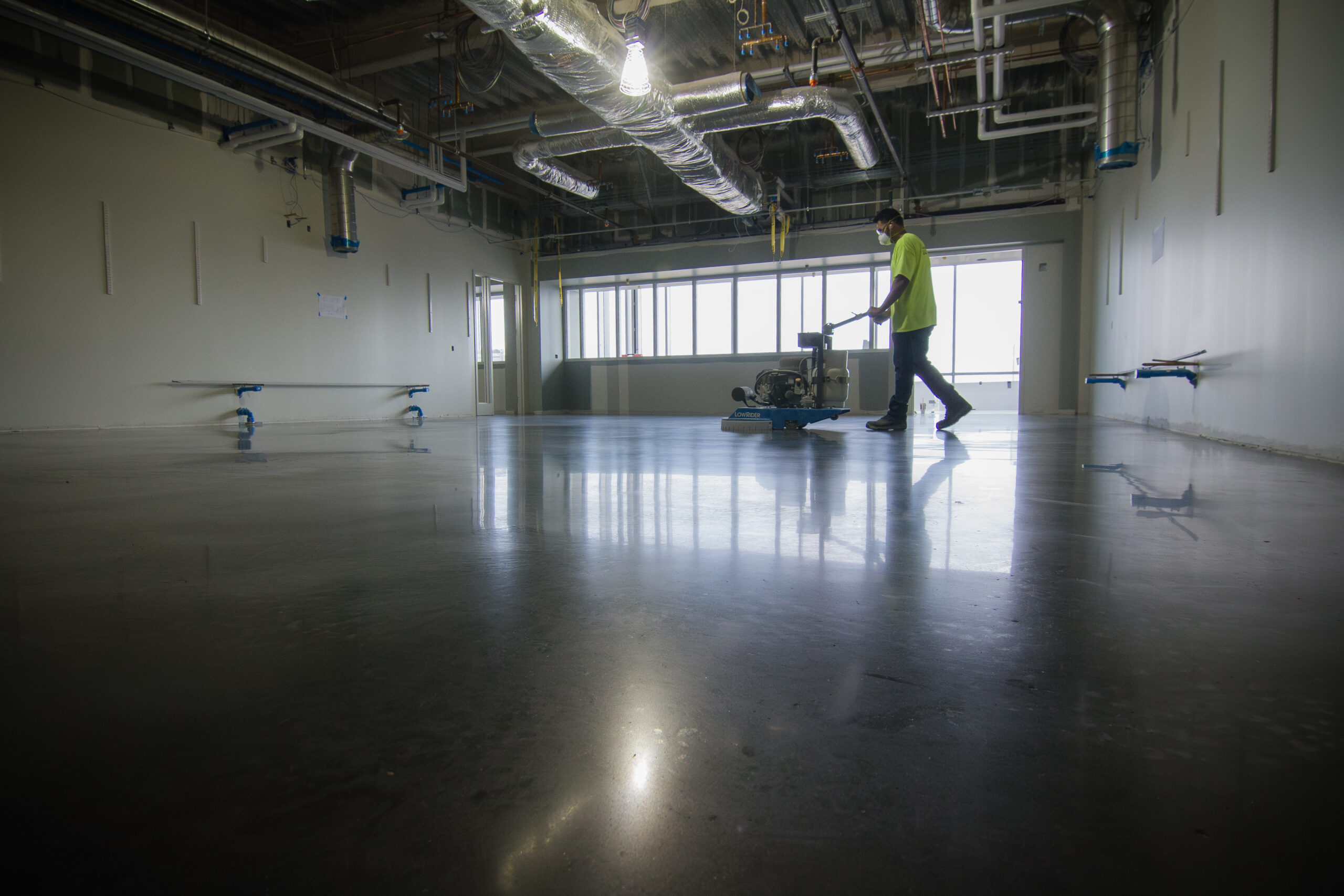 finished concrete floor