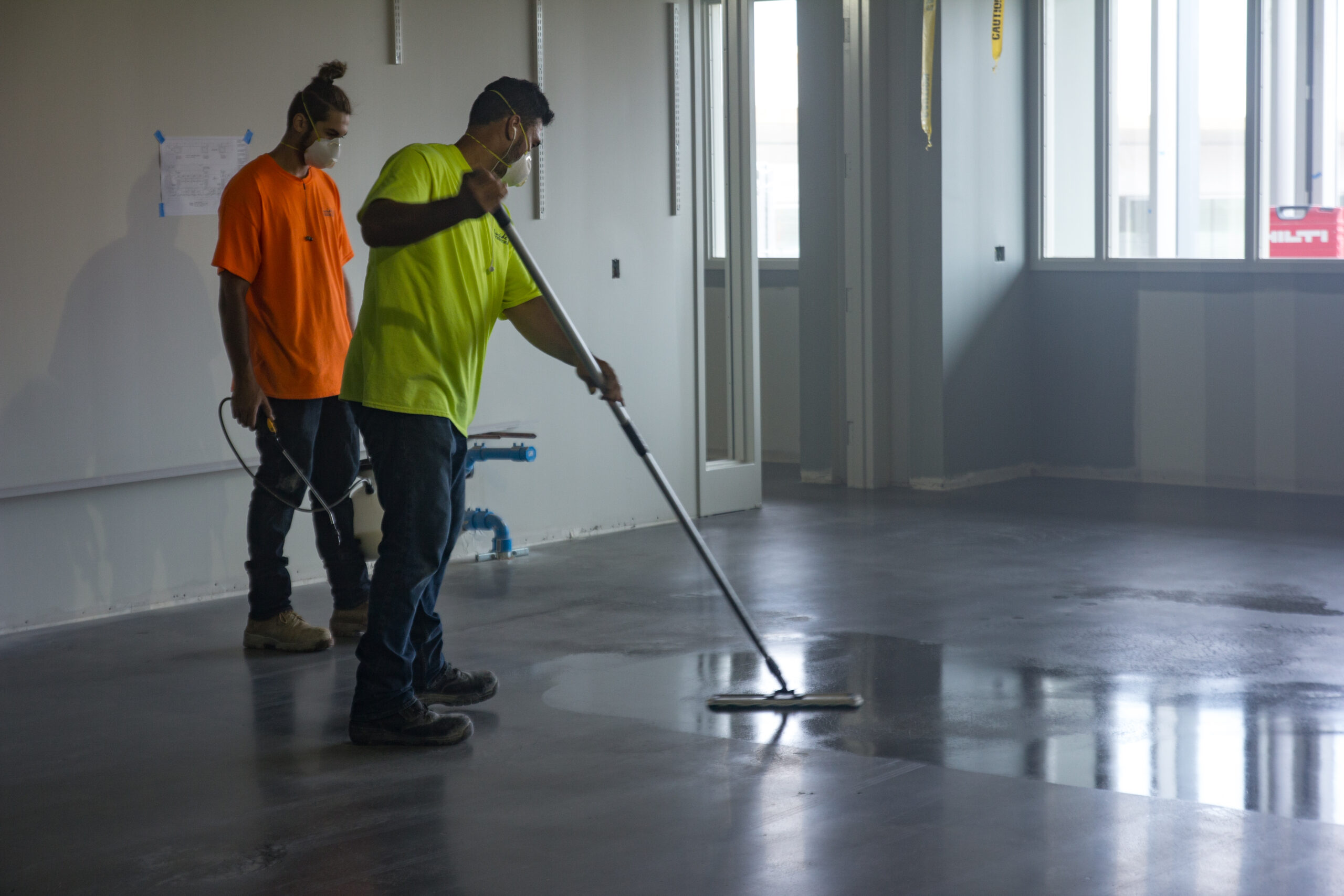Low-carbon cements are becoming prevalent in concrete floors.