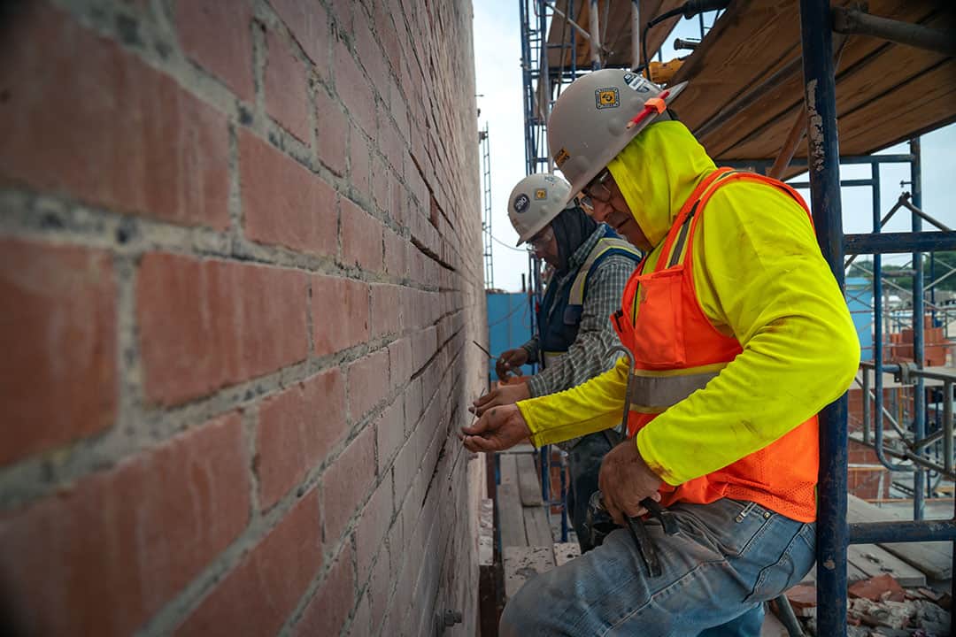Helical beaming utilized on San Antonio's Merchants Ice House
