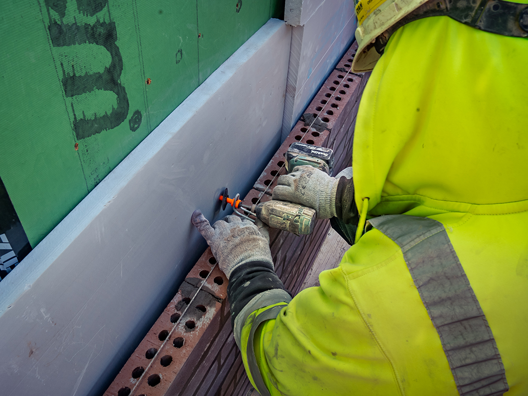 Thermal-Grip MVA is installed on a new wall