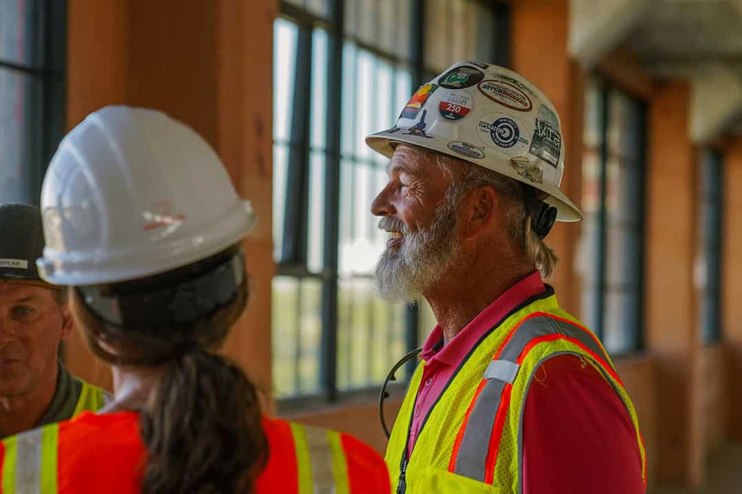 Joe Monasmith with waterproofing contractor Sayjo